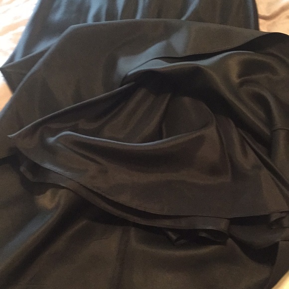 Black full length evening skirt - Picture 2 of 5